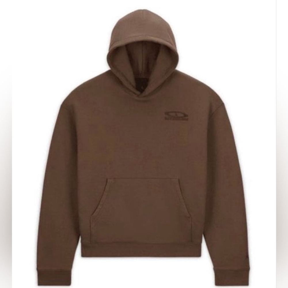 Men's Travis Scott Brown Pullover Hoodie 'Palomino Size L